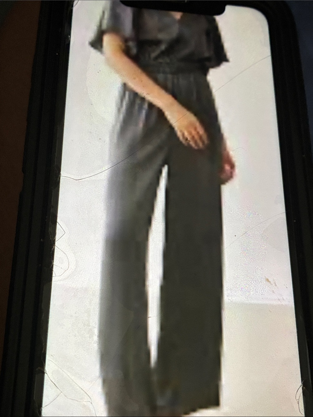 Wide-Leg Women's Jumpsuit – Gray